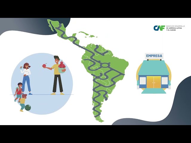 ImpactoCAF: Carreteras - Video animado (nuevo logo)