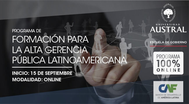 Inscripciones para el Programa Virtual de Formación para la Alta Gerencia Pública Latinoamericana