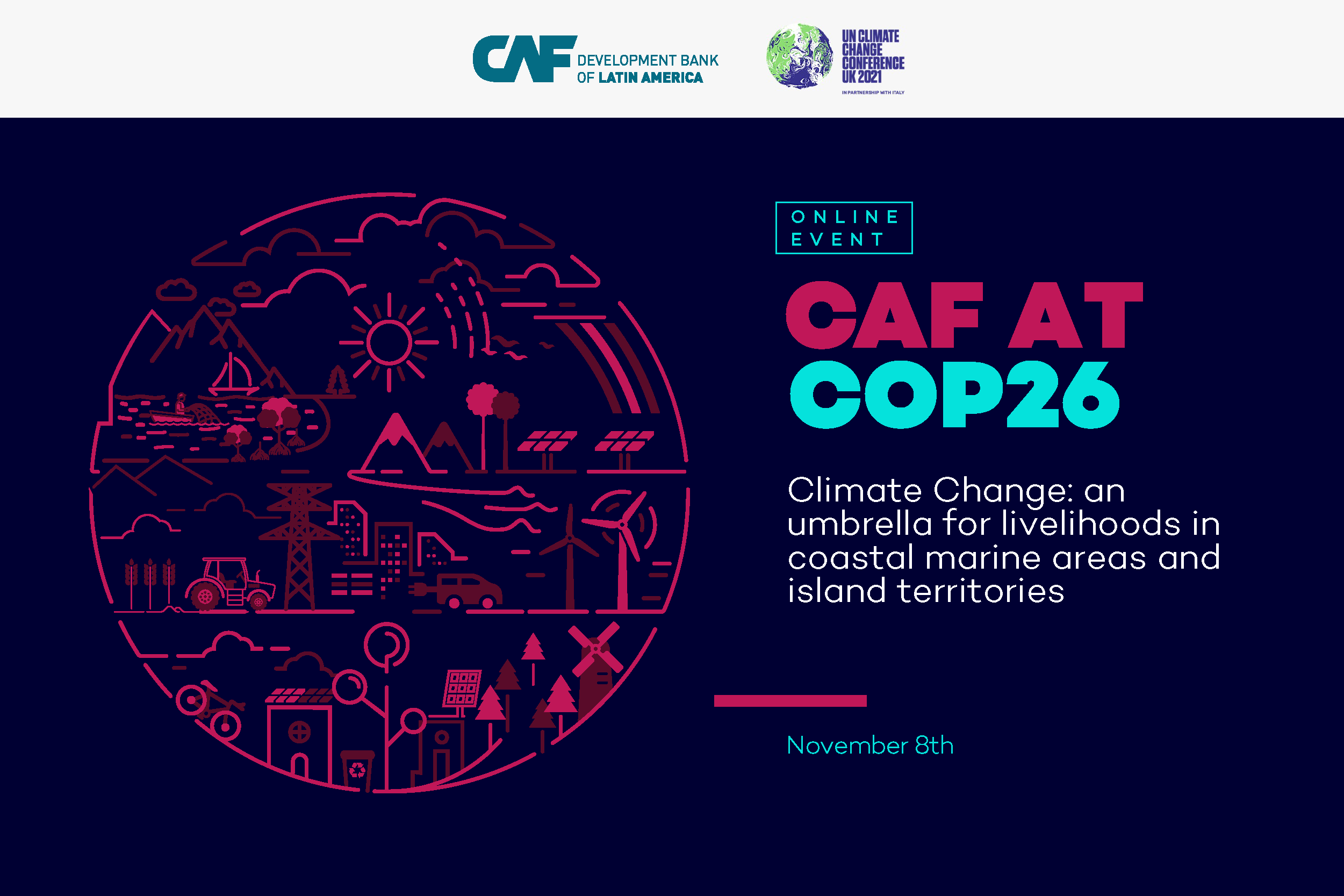 Climate Change: an umbrella for livelihoods in coastal marine areas and island territories
