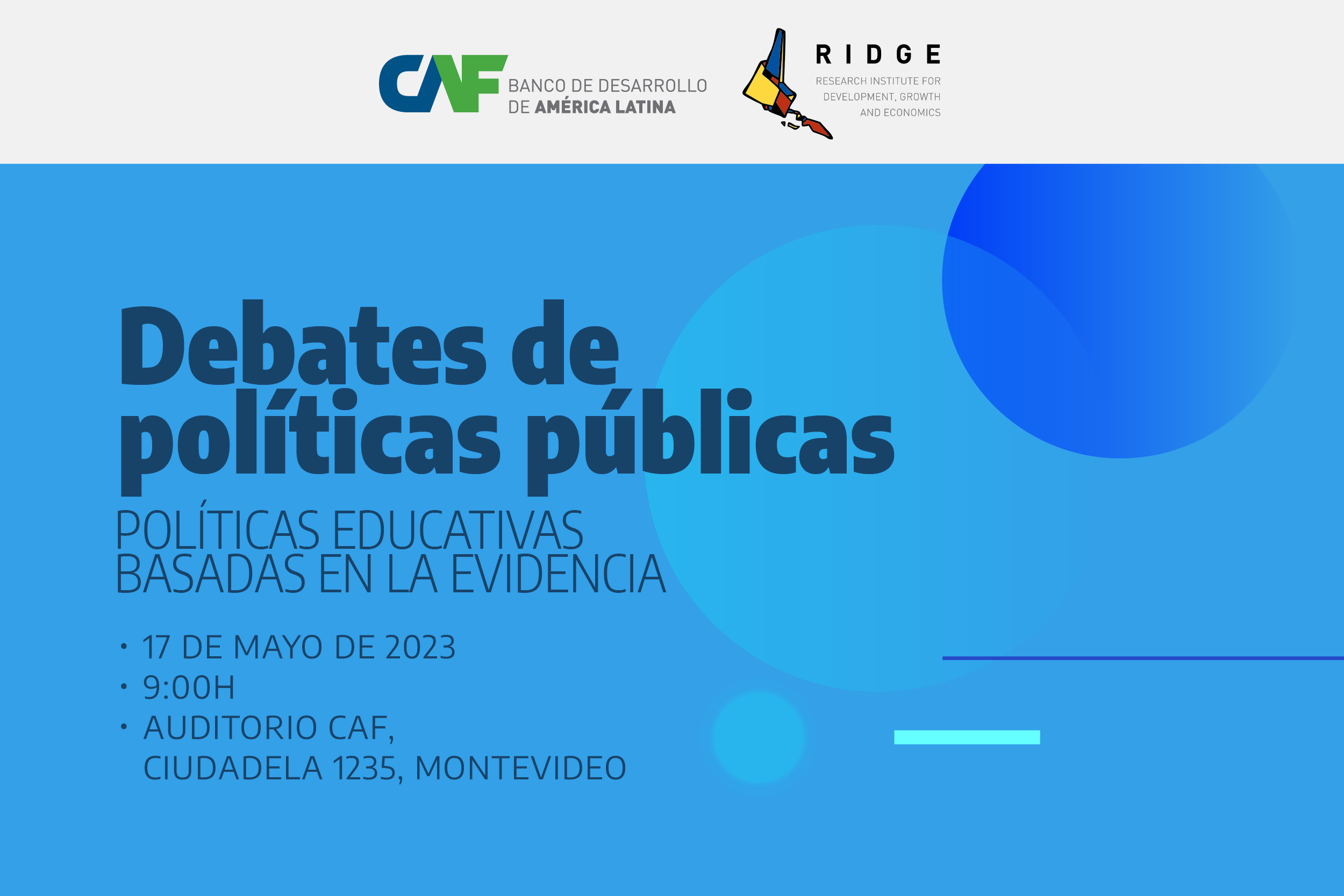 Debates de políticas públicas: Políticas educativas