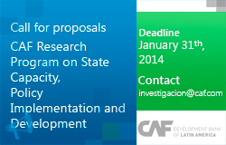 Call for proposals: CAF Research Program on State Capacity, Policy Implementation and Development Economic