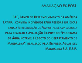 avaliação ex-post do programa de água potável e esgoto do departamento de magdalena